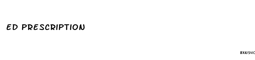 ed prescription
