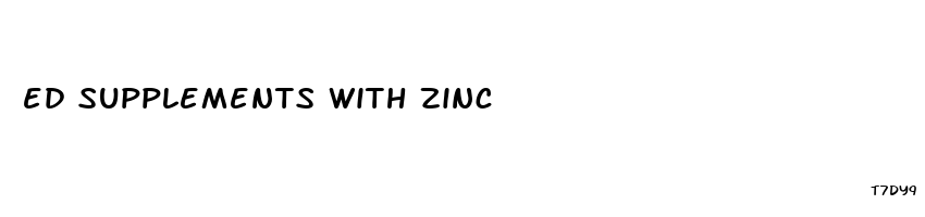 ed supplements with zinc