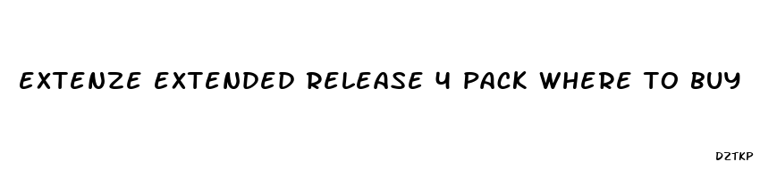 extenze extended release 4 pack where to buy