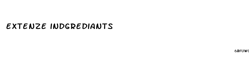 extenze indgrediants