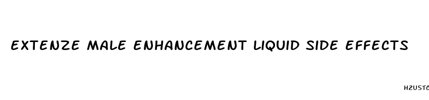 extenze male enhancement liquid side effects