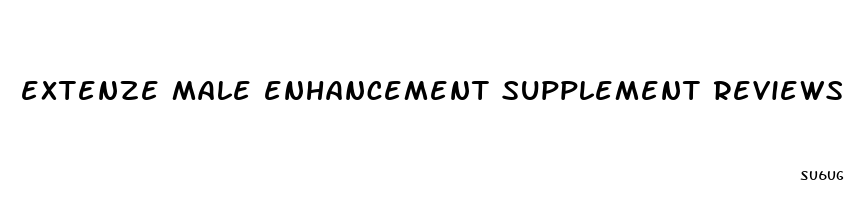 extenze male enhancement supplement reviews