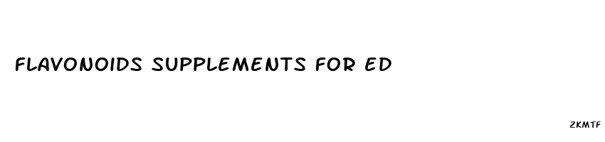flavonoids supplements for ed