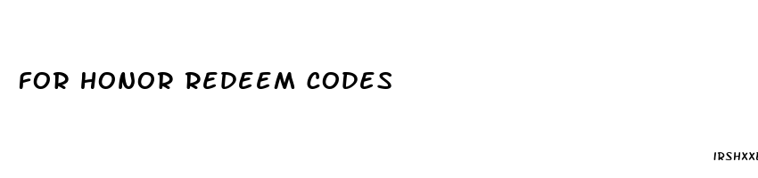 for honor redeem codes