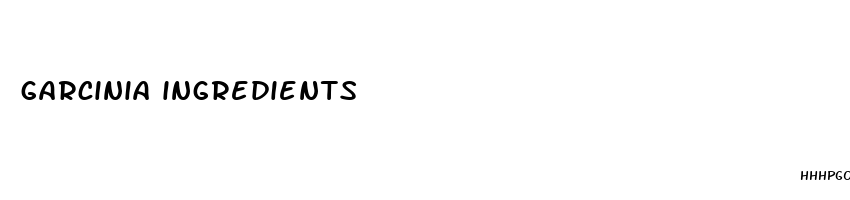 garcinia ingredients