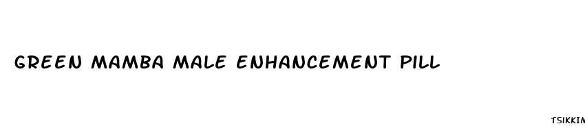 green mamba male enhancement pill