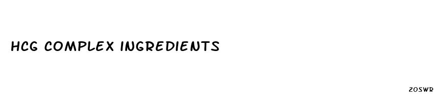 hcg complex ingredients