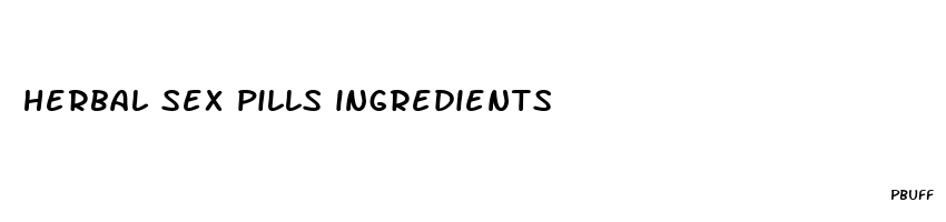 herbal sex pills ingredients