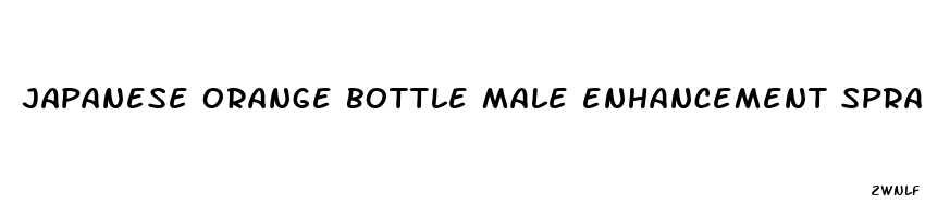 japanese orange bottle male enhancement spray