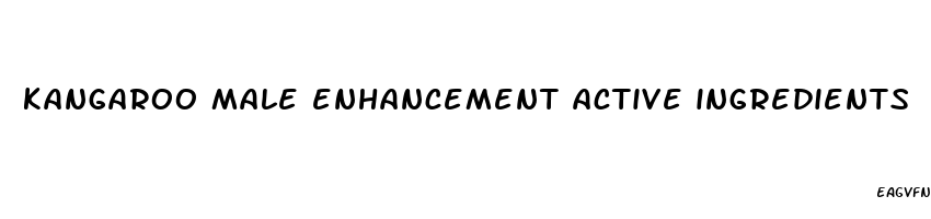 kangaroo male enhancement active ingredients