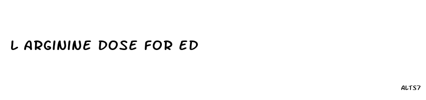 l arginine dose for ed