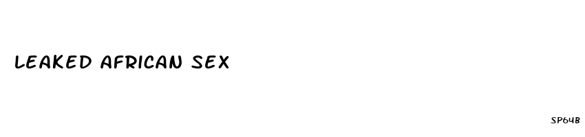 leaked african sex