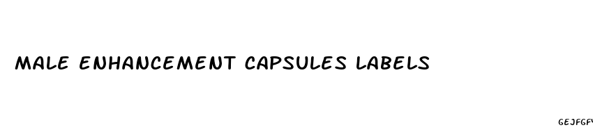 male enhancement capsules labels