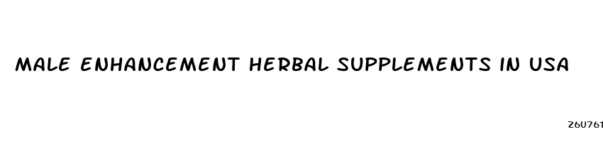 male enhancement herbal supplements in usa