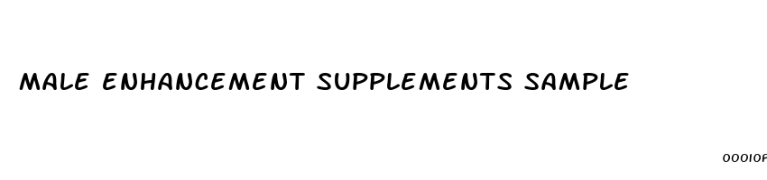 male enhancement supplements sample