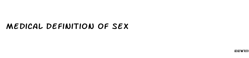 medical definition of sex