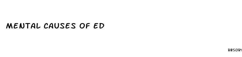 mental causes of ed
