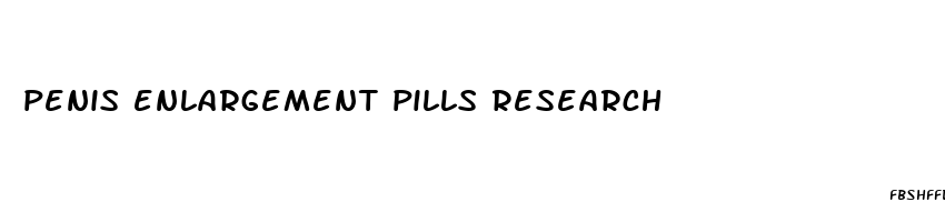 penis enlargement pills research