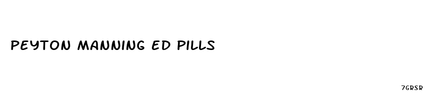 peyton manning ed pills