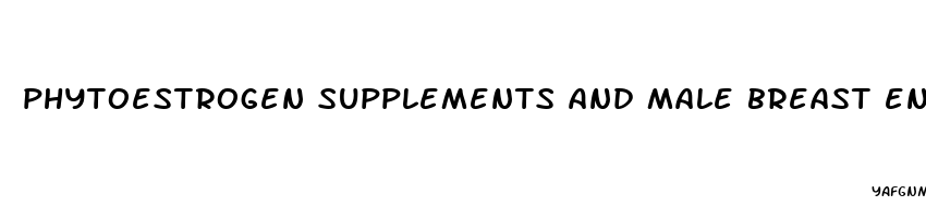 phytoestrogen supplements and male breast enhancement