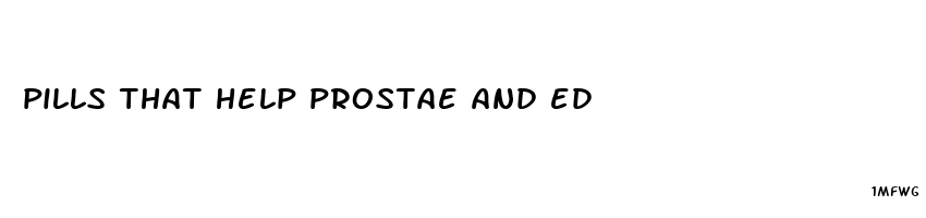 pills that help prostae and ed