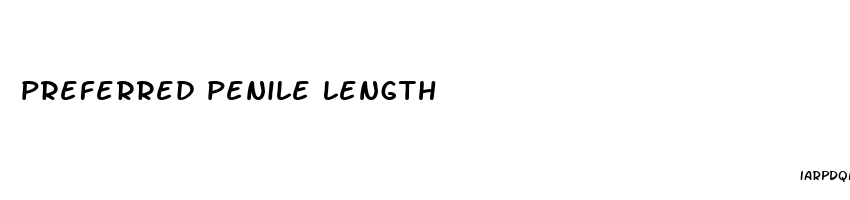 preferred penile length