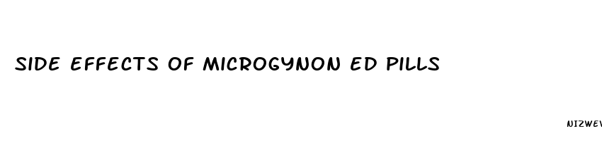 side effects of microgynon ed pills