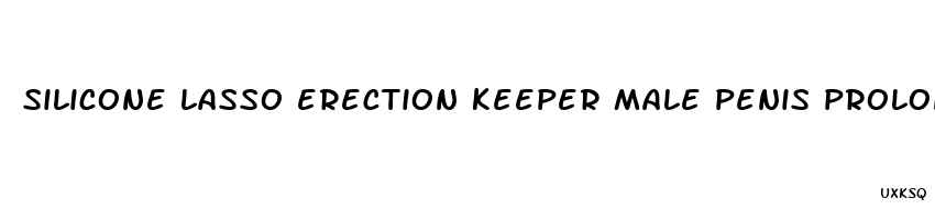 silicone lasso erection keeper male penis prolong enhancer enhancement cock ring