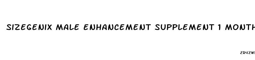 sizegenix male enhancement supplement 1 month