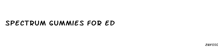 spectrum gummies for ed