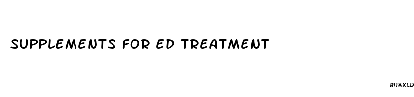 supplements for ed treatment