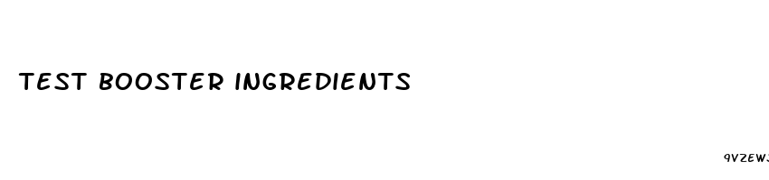 test booster ingredients