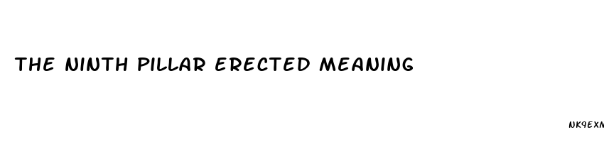 the ninth pillar erected meaning