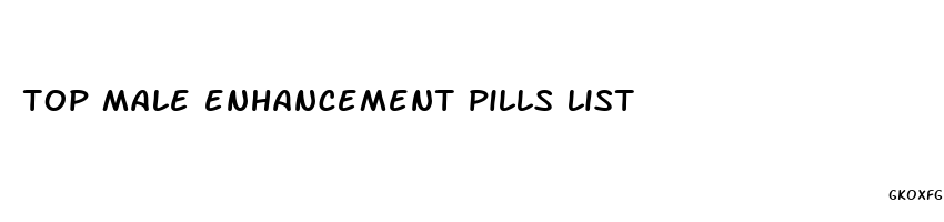 top male enhancement pills list