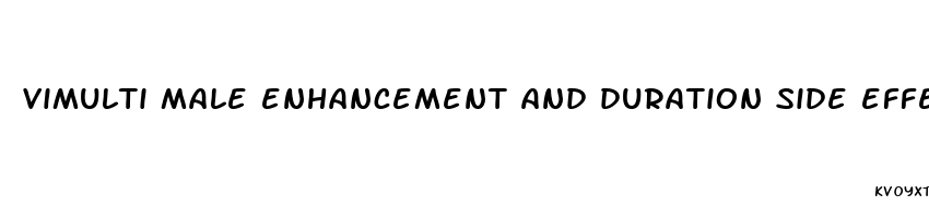 vimulti male enhancement and duration side effects