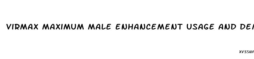 virmax maximum male enhancement usage and demo