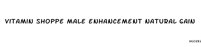 vitamin shoppe male enhancement natural gain