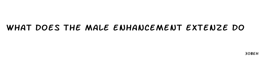 what does the male enhancement extenze do