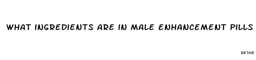 what ingredients are in male enhancement pills