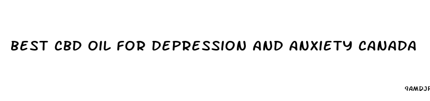 best cbd oil for depression and anxiety canada