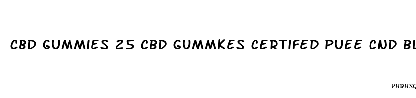cbd gummies 25 cbd gummkes certifed puee cnd blend
