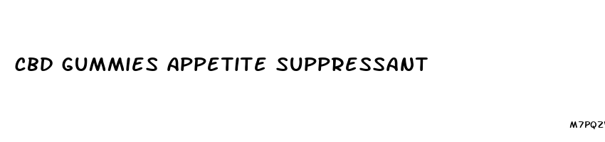 cbd gummies appetite suppressant