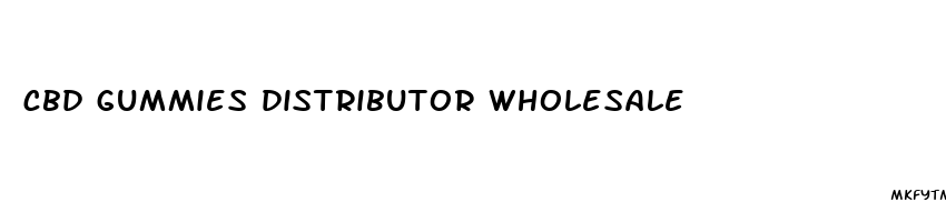 cbd gummies distributor wholesale