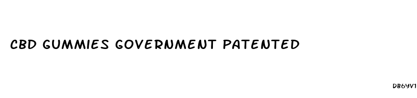 cbd gummies government patented