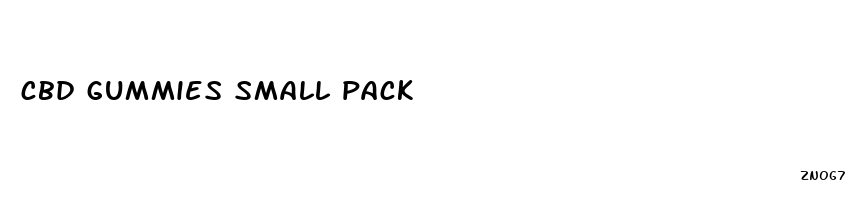 cbd gummies small pack