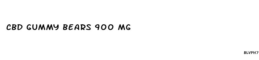 cbd gummy bears 900 mg