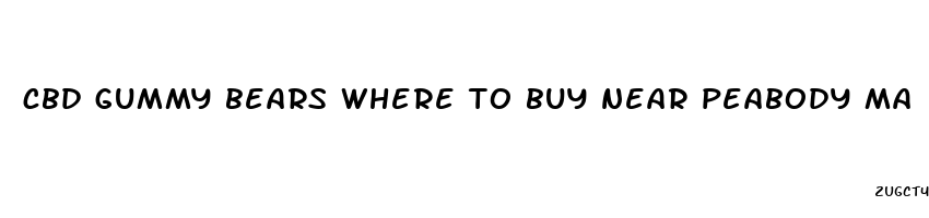 cbd gummy bears where to buy near peabody ma