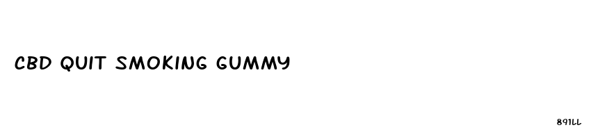 cbd quit smoking gummy