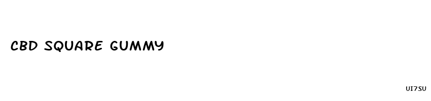 cbd square gummy