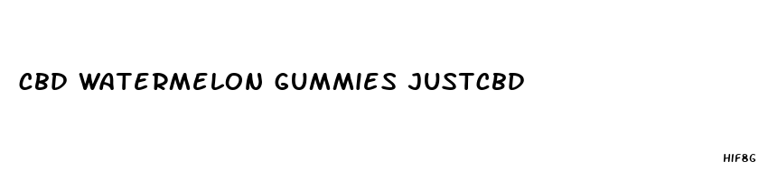 cbd watermelon gummies justcbd